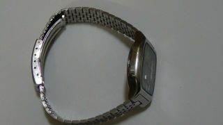 Vintage Men ' s Pulsar Hybrid Digital Analogue Watch Good Band / Bracelet 5