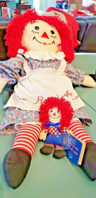 15 " Vintage Knickerbocker Raggedy Ann Doll,  Clothing,  Applause,  Andy