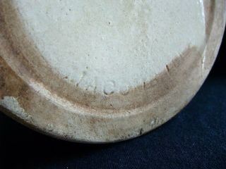 Antique Macomb Stoneware Pottery Quart Size Fruit Jar PAT.  Date 1899 BALL LID 6