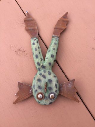 Frog Fish Decoy - Folk Art - Vintage Fish Spearing Decoy