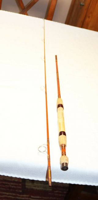 Vintage Heddon Pal Pro Weight 2 Pc 6 Foot 7 Inch Spin Fishing Fiberglass Rod Usa