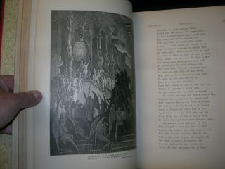Antique Milton ' s Paradise Lost Illustrated By Gustave Dore 1885 OVERSIZED Book 8