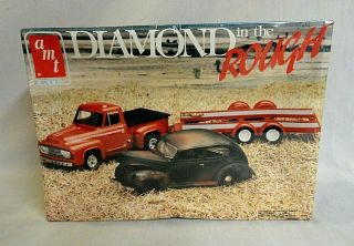 Look Vintage " Diamond In The Rough " 1950`s Ford Truck,  Junk `40 Ford & Trailer