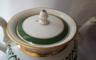 Antique Meissen Porcelain teapot Swan service Circa 1830 Biedermeier 3