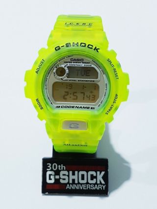 Vintage G - Shock I.  C.  E.  R.  C.  Neon Green Effect Grow Dark By Uv Japan Limited