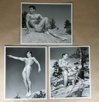 Various Male Nude Physique Poses Outdoors Western Photography Guild,  Don Whitman
