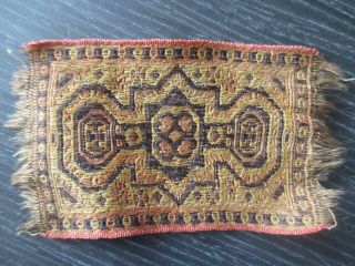 Antique Vintage Miniature Dollhouse Persian Style Area Rug 1:24 Or 1:12