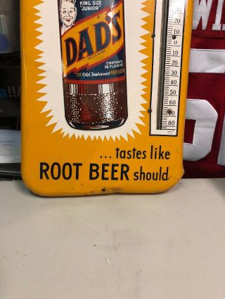 , ANTIQUE,  VINTAGE,  DADS ROOTBEER THERMOMETER,  SODA ADVERTISING,  Sign 2