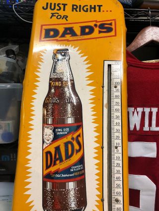 , ANTIQUE,  VINTAGE,  DADS ROOTBEER THERMOMETER,  SODA ADVERTISING,  Sign 4