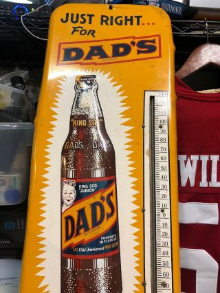 , ANTIQUE,  VINTAGE,  DADS ROOTBEER THERMOMETER,  SODA ADVERTISING,  Sign 5