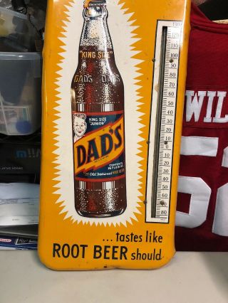 , ANTIQUE,  VINTAGE,  DADS ROOTBEER THERMOMETER,  SODA ADVERTISING,  Sign 7