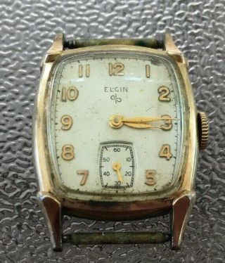 Vintage Elgin Watch 10k Rgp Bezel