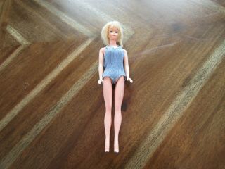Vintage Barbie Hard Plastic Clone Doll 11 1/2 " Unmarked - 1960s