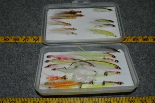 28 Saltwater Fly Rod Fishing Lures In A Ramsey Fly Box
