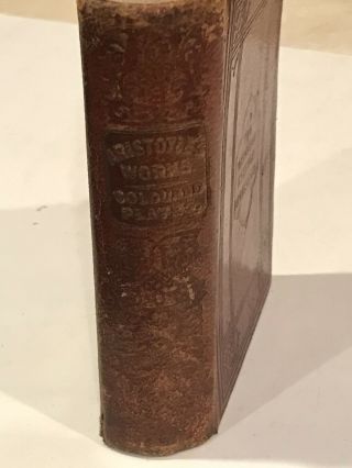 Antique “Aristotles Works” Edition Color Plates 1800’s Medical Book 5