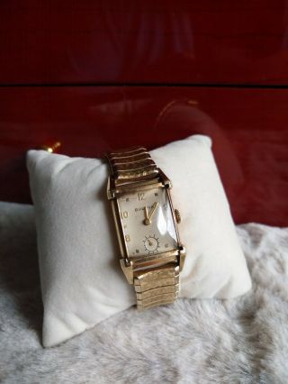 Vintage Bulova Watch 21j 10k Gf Gold Filled Watch