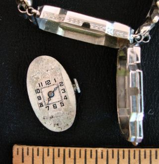 Antique ETON WATCH CO.  Women’s Watch.  14K Case 17 Jewels SWISS,  Emerald Chips 8