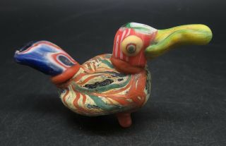 Very Rare Vintage Phoenician Bird Glass Decoration