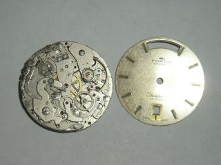 Fortis chronograph automatic watch movement and a fortis watch face 4