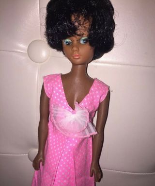 Vintage 60s Barbie Doll Aa Bubble Cut Clone Hong Kong Clone African American Rar