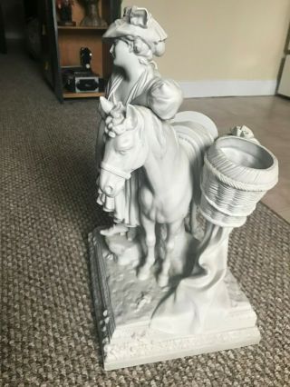 Large Antique German Kister Porcelain Statue - Jean - Baptiste Greuze Horse Maiden