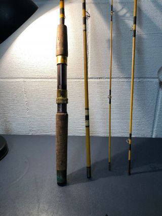 Wright&mcgill 6 1/2 Ft Four Piece Trailmaster Spinning Rod