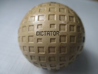 Antique Scarce American Made Dictator Mesh Golf Ball Ca 1920s
