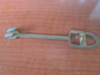 Antique / Vintage 2 - 5/8 ' Brass Mantle,  Wall Clock Pendulum Leader (944I) 2