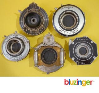 (5) Assorted Antique Kodak Camera Lens Shutter Devices