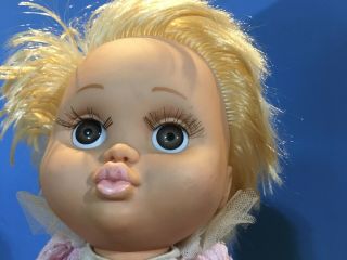 Vintage Baby Face Doll Galoob 4 So Loving Laura Brown Eyes