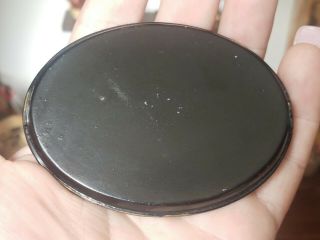 Antique Dollhouse Miniature Hand Painted Tole Metal Tray 8