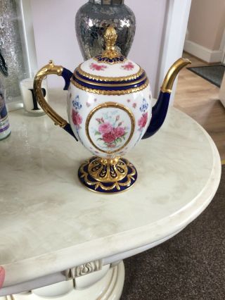 House Of Fabergé " The Faberge Egg Imperial Teapot " Fast Postage