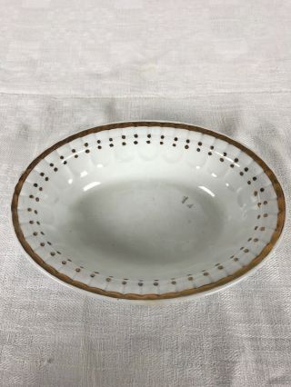 A Antique White Ironstone “victory” Small Open Veg Elsmore & Forster