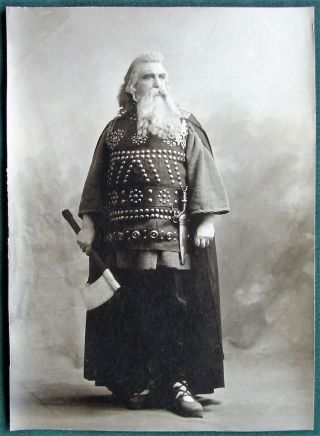Bass Jean - François Delmas In French Opera " Fervaal " Antique Photograph