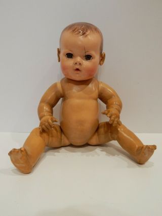 Vintage Effanbee Dy - Dee Baby Doll 15 " Applied Ears Parts Repair