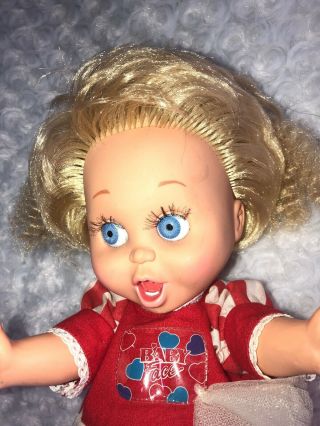 1990 Galoob Baby Face Doll So Surprised Susie Dressed 2 4