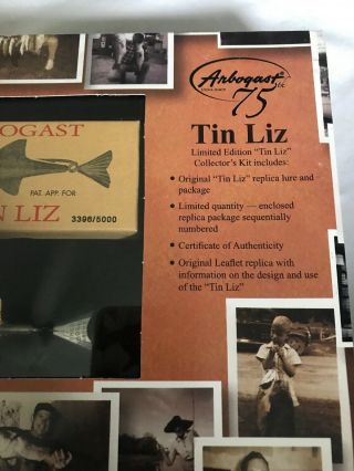 fred arbogast 75th edition tin liz fishing lure perch 3