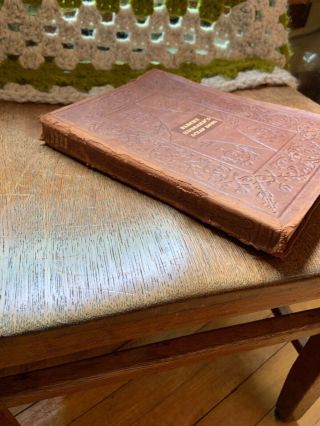 Antique 1923 Leather Bound Elbert Hubbard ' s Scrap Book Roycrofters Craftsman 3