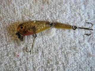 Rare Old Vintage Unknown Miracle Minnow ? Spark A Midget Jointed Lure Lures