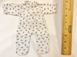 1940s Effanbee Dy Dee Baby Doll 11 " Factory Blue Roses Print Pajama