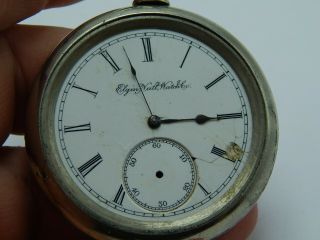 Vintage Antique elgin 16 size grade 103 pocket watch in Swing out case @ 1888 5