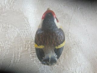 Antique Cold Painted Vienna Bronze Bird Cardinal Chick?EX 3