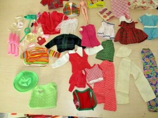 VINTAGE 1960 - 70 ' s BARBIE DOLL CLOTHES MIXED.  SEE PHOTOS 5