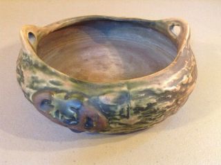 Vintage Antique Roseville Art Pottery - Imperial Textured 71 - 7 " Bowl Large