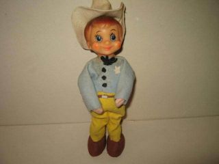 Vintage Cowboy Doll Plastic Head Handmade In Japan Designs By Taylor Almark