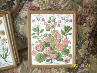Cloth Arts & Craft Unique Stitching Set of 6 Vintage Flower Wall Hangings 4
