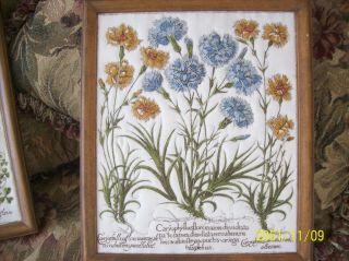 Cloth Arts & Craft Unique Stitching Set of 6 Vintage Flower Wall Hangings 5