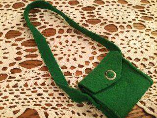 Doll Terri Lee Clothing Green Shoulder Strap Purse Felt 1950s