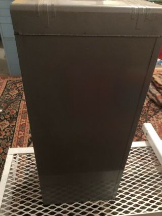 Vtg industrial metal Acorn file 6 drawer cabinet mid century craft storage & KEY 4