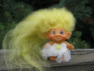 Reserved For B&c 1960s Vintage Thomas Dam 2.  5 " Troll Doll